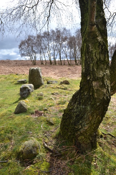 Stone circle at Froggatt Edge